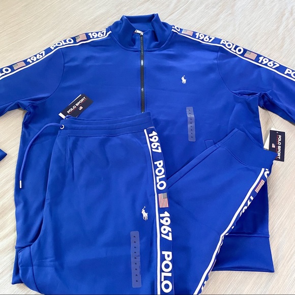 Polo Sport 1967 Side Logo Tracksuit-Royal Blue - Picture 4 of 13